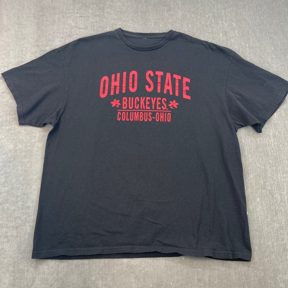 Ohio State Buckeyes Men XX-Large Black T-Shirt Graphic NCAA Short Sleeve
